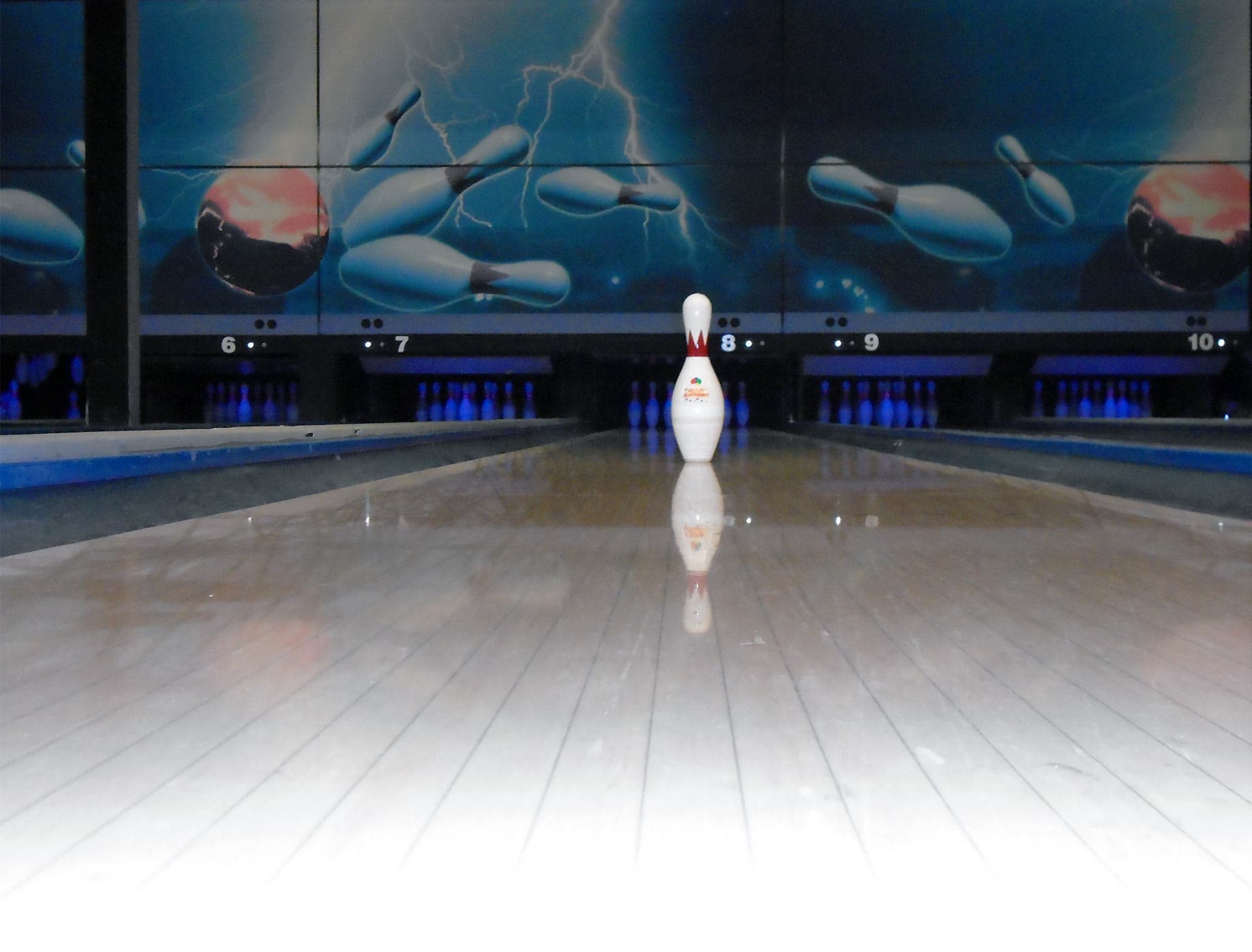 Une piste de bowling